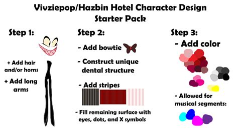 Vivziepop Hazbin Hotel Character Design Starter Pack R Starterpacks