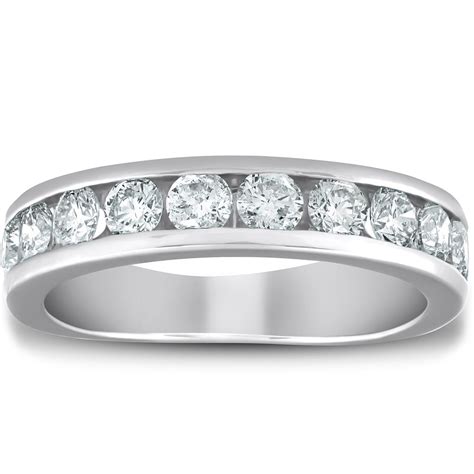 Pompeii3 1 12 Ct Diamond Wedding Ring Channel Set Half Eternity