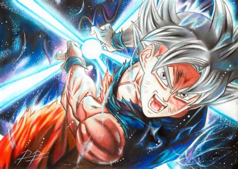 Goku Ultra Instinct Arte De Mapa Mural Dragones Dibujo De Goku