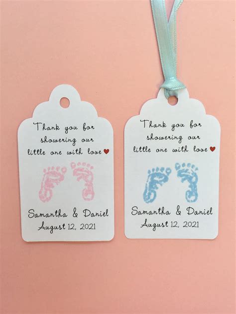Baby Shower Tags Baby Shower Favors Personalized Baby Shower Tags