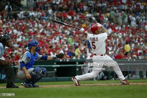 Albert Pujols Of The St Louis Cardinals Bats During The Game Against