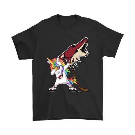 Hip Hop Dabbing Unicorn Flippin Love Arizona Coyotes Nhl Shirts The