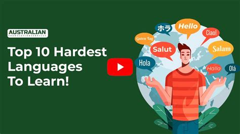 Top 10 Hardest Languages To Learn Youtube