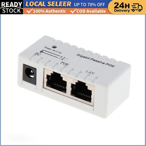 1000100mbps Poe Power Over Ethernet Injector Splitter Adapter For Cctv