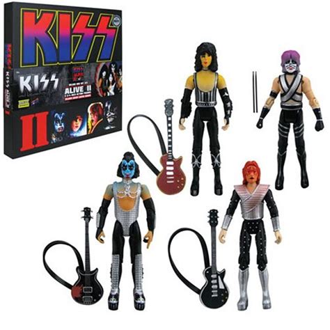 Kiss Alive Ii 3 3 4 Inch Action Figure Concert Lighting Deluxe Box Set Convention Exclusive