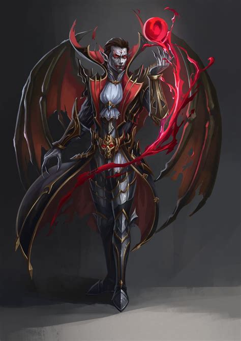 Male Undead Vampire Aristocrat Fantasy Demon Vampire Art Dark