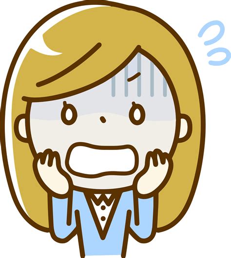 Clipart Scared Girl