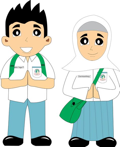 Gambar Murid Kartun Png - Guru Gambar Kartun Murid Sekolah Rendah