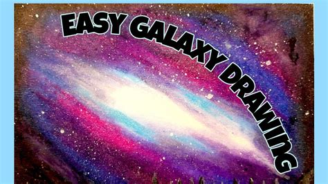 Galaxy Drawing With Oil Pastels Easy Galaxy Drawing Galaxy Art