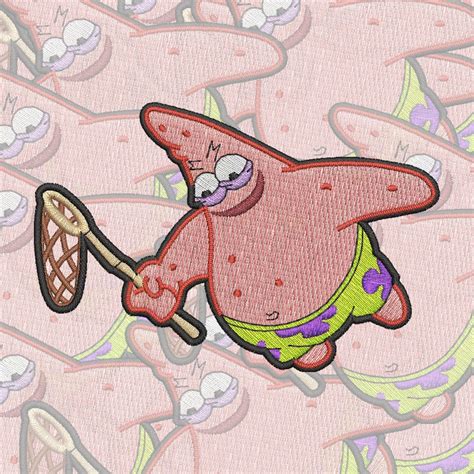 Angry Patrick Star Meme Embroidery Design Digital File Etsy New Zealand