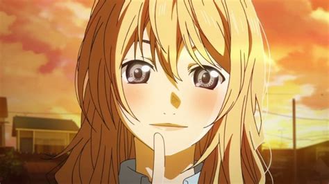 Sad Anime Manga Anime Miyazono Kaori Blonde Anime Girl Your Lie In