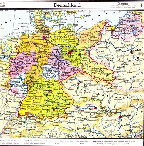 Deutschland karte der besatzungszonen (karte der militärregierung). Deutschland 1939 Karte