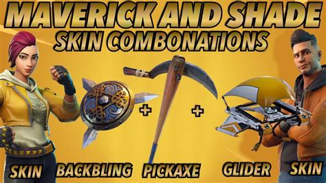 Here's a full list of all fortnite skins and other cosmetics including dances/emotes, pickaxes, gliders, wraps and more. "Maverick + Shade" BEST BACKBLING + SKIN COMBOS! *BEFORE U ...