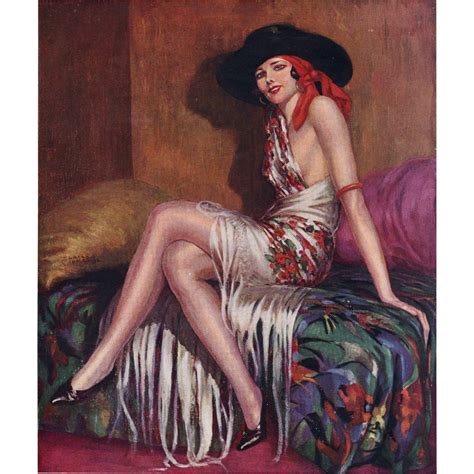 Original 1920s French Art Deco Erotic Woman From Yoshagraphics On Ruby Lane