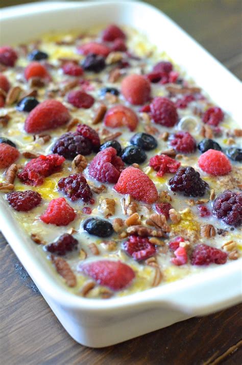 Healthy Baked Berry Oatmeal This Recipe Is Super Filling And Perfectly