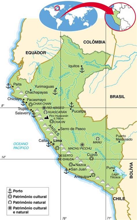 Peru Aspectos GeogrÁficos E SocioeconÔmicos Do Peru Map Geo Global