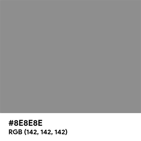 Metallic Grey Color Hex Code Is 8e8e8e