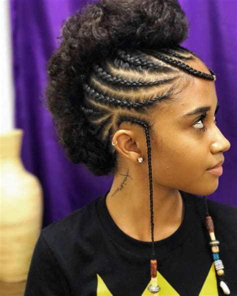 There are many types of braids that you can try such as blocky braids, twist braids, micro braids, black braided buns, cornrows, fishtails, hair bands, tree. 24 Ideas for Braid Hairstyles for Natural Hair - Home ...