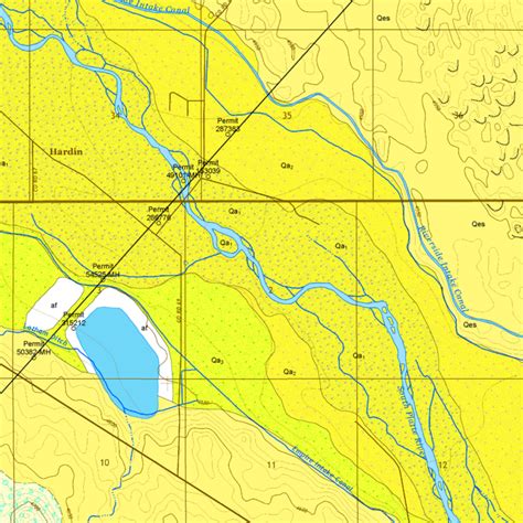 Of 21 04 Geologic Map Of The Hardin Quadrangle Weld County Colorado