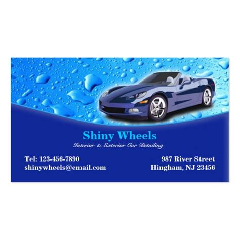 15% off with code sunnysavingz. Auto Detailing Business Card | Zazzle