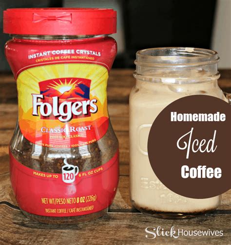 Homemade Instant Iced Coffee Recipe Slick Housewives