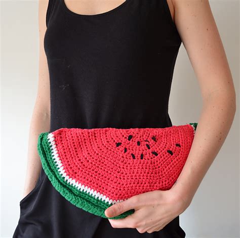 Ravelry Watermelon Clutch Bag Pattern By Kath Webber