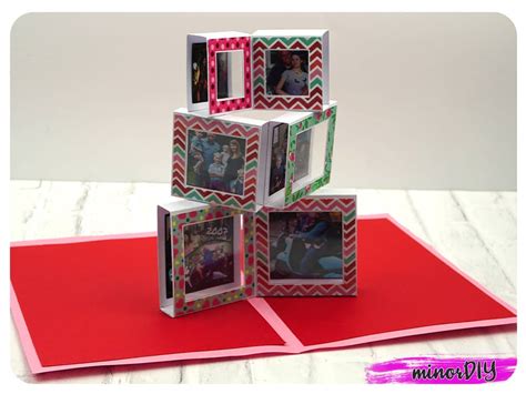 Triple Stacked Photo Frame Pop Up Card Minordiy