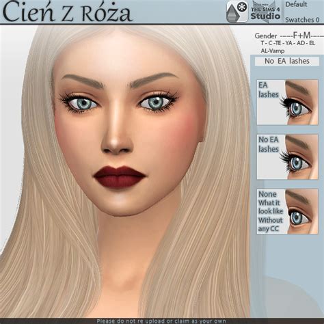 No Ea Eyelashes Sims 4 Cc Skin Sims Cc Sims 4 Mods Eyelash Remover