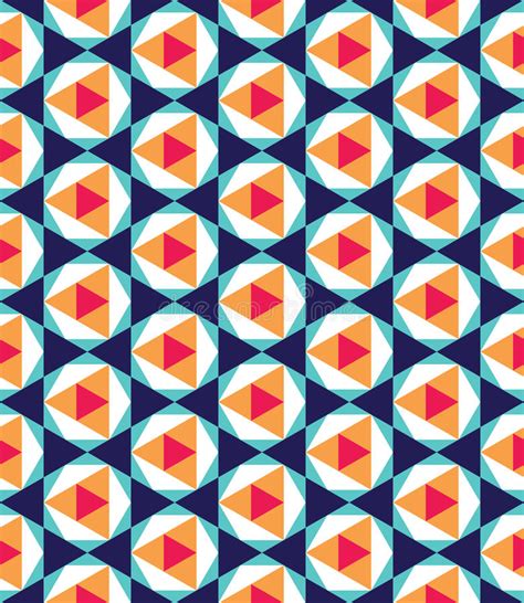 Vector Modern Seamless Colorful Geometry Pattern Triangle Polygon