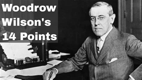 8th January 1918 United States President Woodrow Wilson Announces The