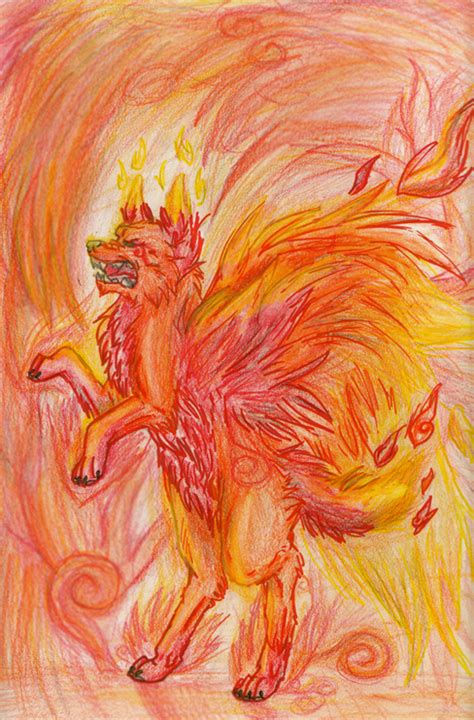 Fire Elemental Wolf Entry By Snootle On Deviantart