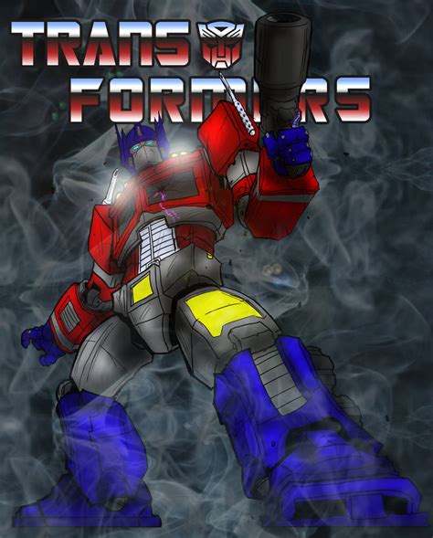 Comic Cover With Optimus Prime By The Solidstrike On Deviantart