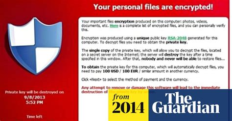 Pc Users Beware Of Cryptolocker Malware Money The Guardian