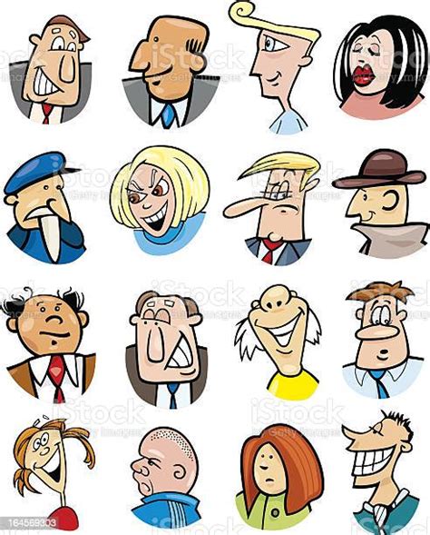 Cartoon People Characters And Emotions Stock Illustration Download Image Now Istock