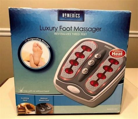 Homedics Luxury Foot Massager Revitalizer With Infrared Heat Fm 100h Homedics Foot Massage