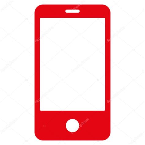 Smartphone Flat Red Color Icon — Stock Vector © Ahasoft 84569062