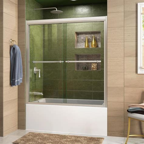 Shop our selection of shower & bathtub doors products at bed bath & beyond. DreamLine Duet 55-in to 59-in W Framed Brushed Nickel ...