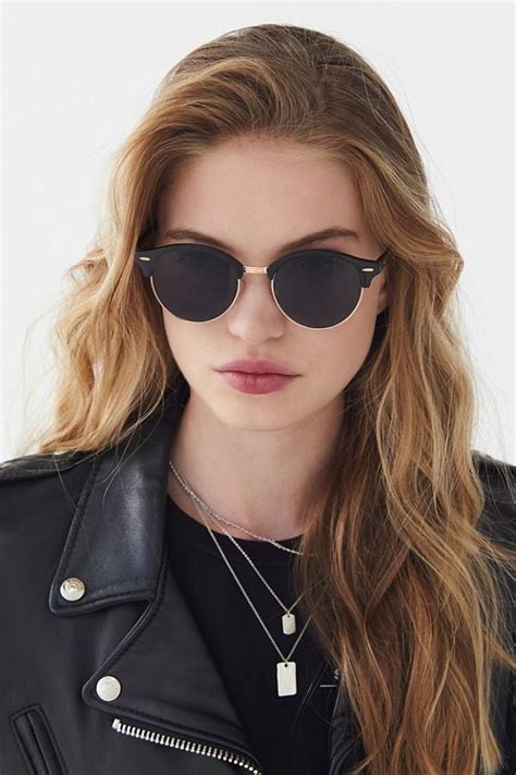 The women's aviator sunglasses are their most popular model due to the fact that they use a classic design and a durable construction. Round Half-Frame Sunglasses | Best Sunglasses For Women ...