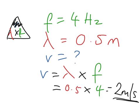 The Wave Equation Formula Triangle Science Showme