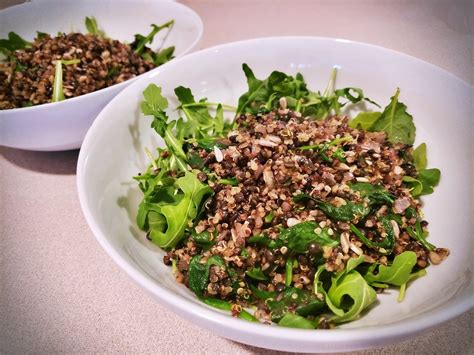 Spinach Quinoa Black Lentils Nutrient Dense Plantbased Recipe