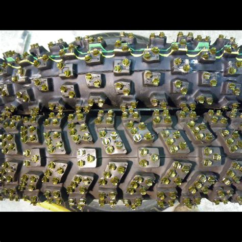 There are so many different styles, types and brands and each points towards its owner's personal identity. Motorcycle ice tires FRP studded Left Right turn. for sale ...