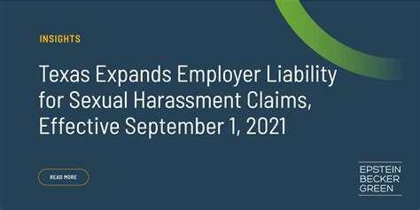 Texas Expands Employer Liability For Sexual Harassment Claims