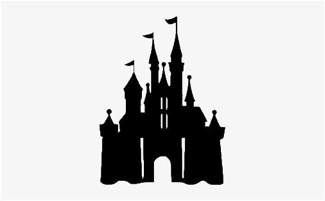 Disney Cinderella Castle - Disney Castle Silhouette PNG Image