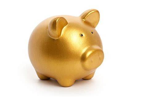 Gold Piggy Banks Stock Photos Pictures And Royalty Free Images Istock