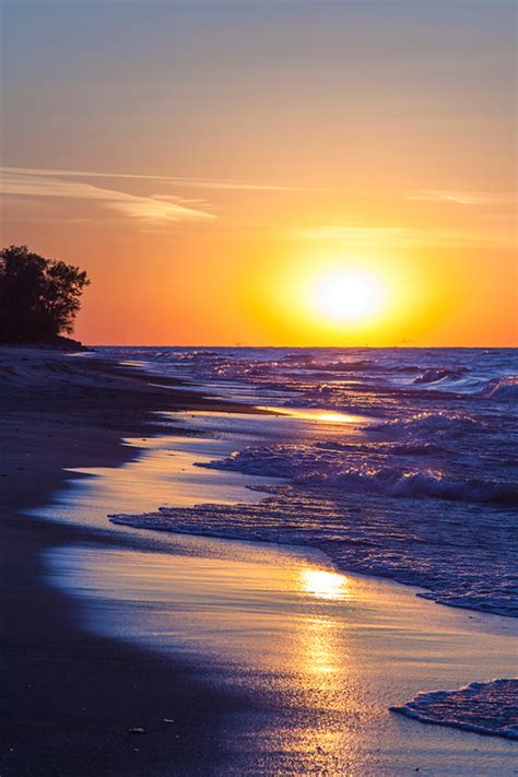 Indiana Dunes Sunset By Critter Seeker Beautiful Sunrise