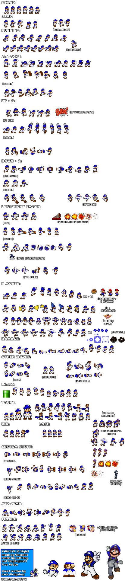Ultimate Smg4 Sprite Sheets By Jh Production On Deviantart