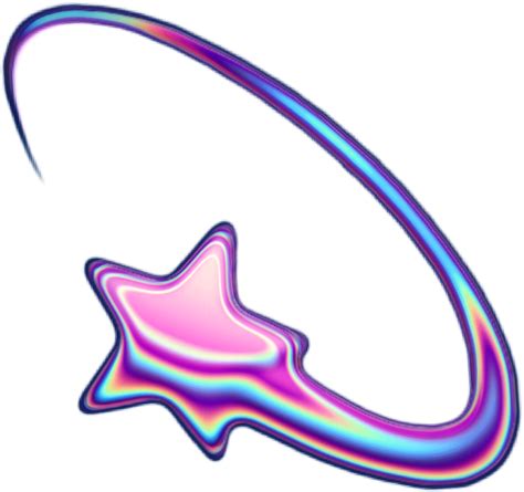 Download Holo Holographic Shootingstar Stars Star Emoji Iridesce Star