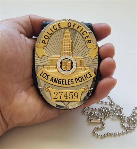 Lapd Police Badge 27459 Replica Badge For Cosplay Movie Prop Stage