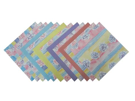 Floral Patterned Papers 12 Sheets Art And Craft Factory