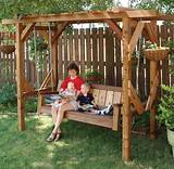 It's impossible for me to have such big pergola in my house, but if only we can have one in our community. Free Swing Arbor Plans - Woodwork City